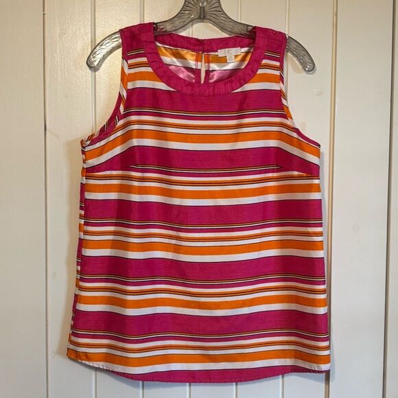 Charming Charlie Colorful Striped Sleeveless Top - Picture 2 of 5